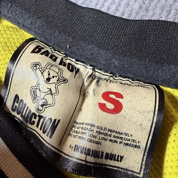 Bad Boy‎ Basketball Jersey Yellow Biggie Smalls #72 Athletic Mens Size Small - Picture 3 of 9